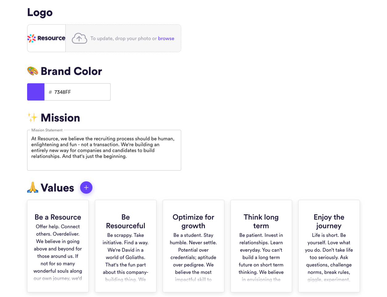 Guide branding